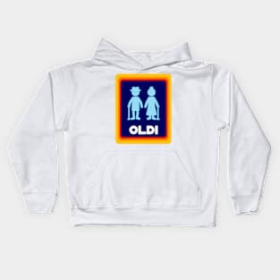 Oldi , funny old people icon Kids Hoodie